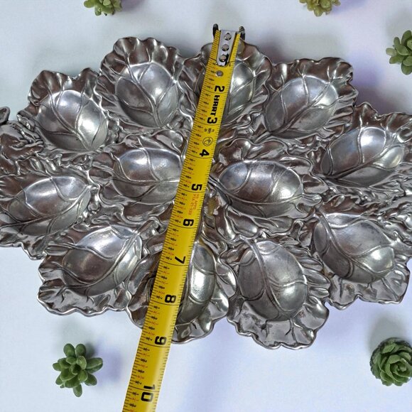 Arthur Court 2003 Egg Holder Bunny & Cabbage Leaf Devlled Egg Holder Easter Vtg - Picture 7 of 13